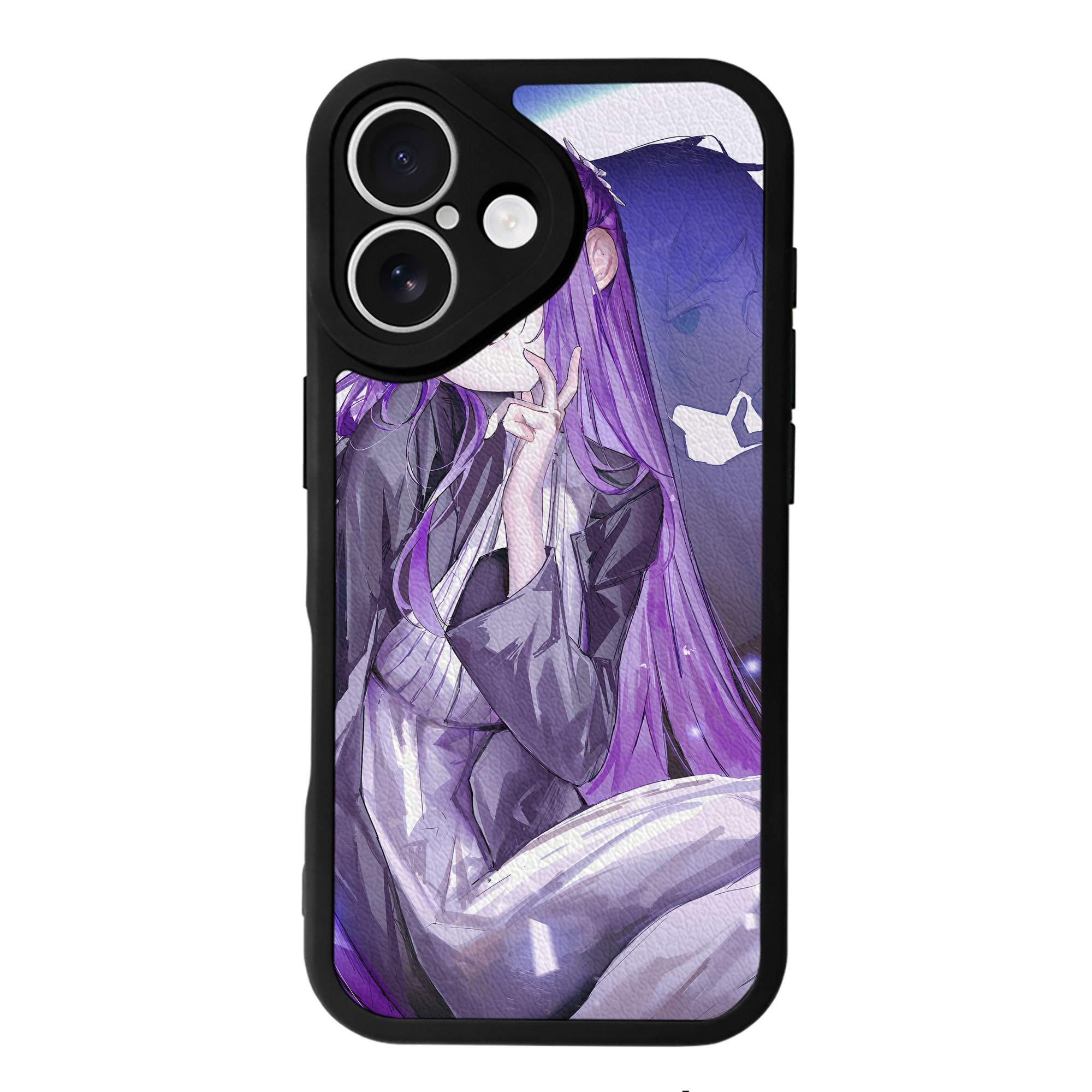 （画像用） 葬送のフリーレン Frieren 【iPhone 16シリーズ対応】シリコンスマホケース（レザー調） 材質：シリコン
